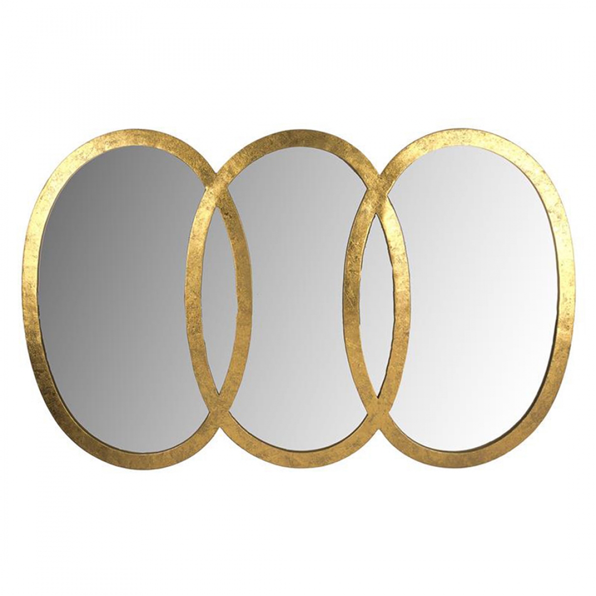 Gold 3lü Oval Ayna 102x62 cm