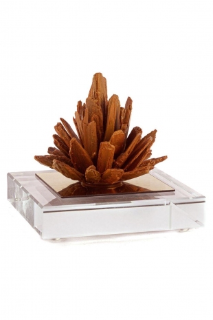 Amber Tree - Cam Kaideli Dekoratif Ağaç Obje 8x8x10 cm