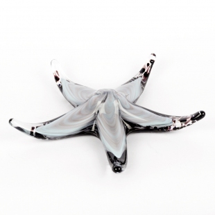 Aqua Stella - Gri Cam Dekoratif Deniz Yıldızı 19 cm