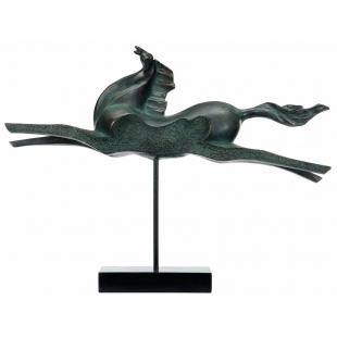 Equus Noctis - Soyut At Figürü 66x15x49 cm