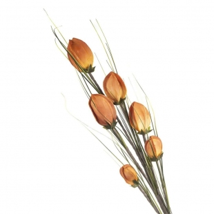 Turuncu 6 Dal Yapay Çiçek 110 cm