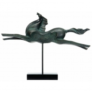 Equus Noctis - Soyut At Figürü 66x15x49 cm