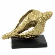 Gold Metal Deniz Kabuğu Obje