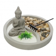 Mini Buddha Zen Bahçe Seti 19x19x12 cm
