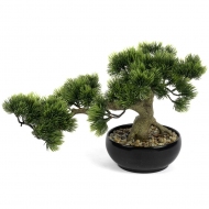 Yatay Yapay Bonsai Ağacı 42x26 cm