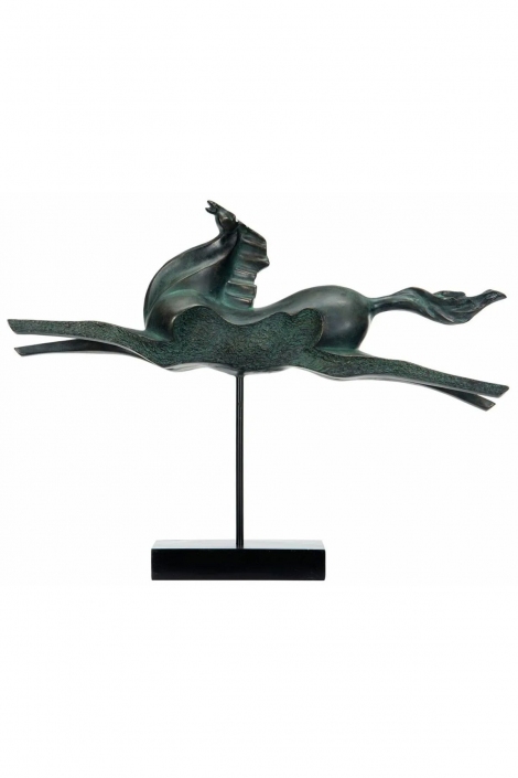 Equus Noctis - Soyut At Figürü 66x15x49 cm