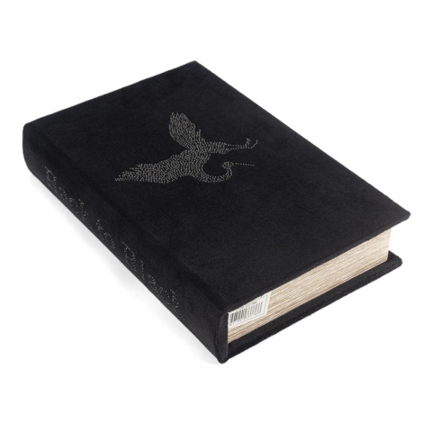 Siyah Kadife Kitap Kutu 26 cm